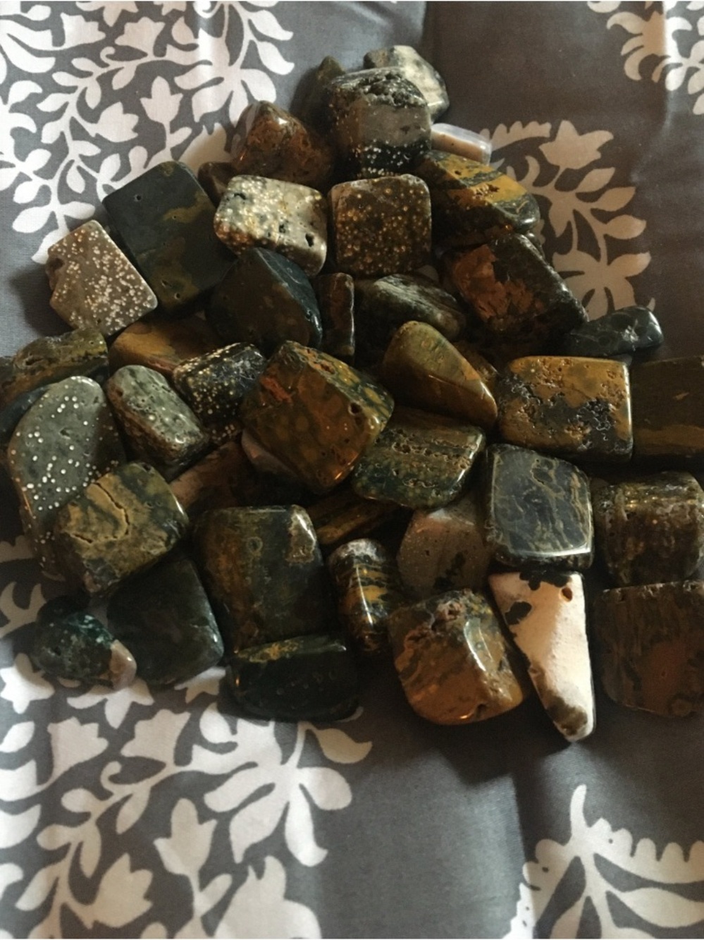 Ocean Jasper Tumbled Stone- Natural Accent